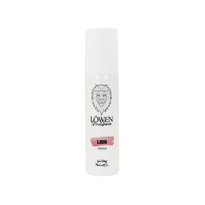 Löwenmähne LION Cream Haarcreme für natürliches Styling, weniger Frizz, Hitzeschutz und geschmeidig glänzende Haare.