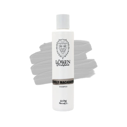 Löwenmähne Produkt Lovely Macadamia Shampoo mit Brush